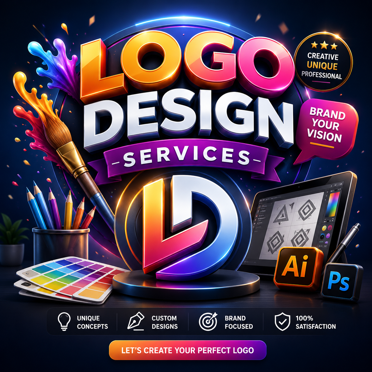 Home logo design services